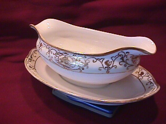 Noritake China (White & Gold) Gravy Style #3