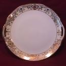 Noritake China (White & Gold) Handled Cake Plate