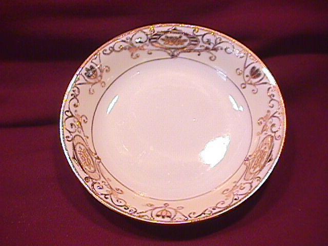 Noritake China-Nippon- (White & Gold) Fruit Bowl