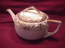 Noritake China-Nippon- (White & Gold) Rare-Tea Pot Style #1