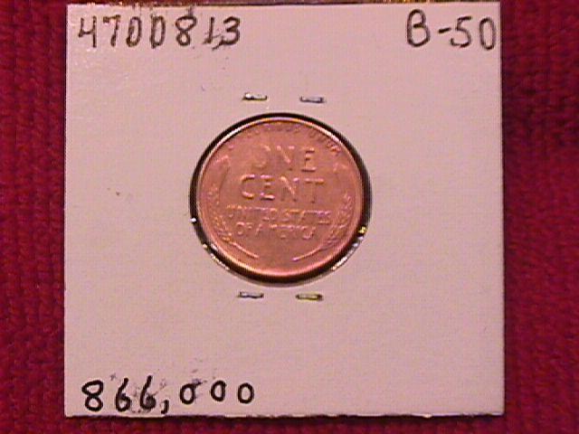 Lincoln Copper Penny 1931-S Almost Uncirculated #50