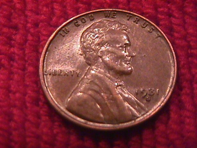 Lincoln Copper Penny 1931-S Almost Uncirculated #50