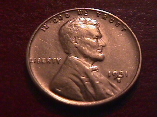 Lincoln Copper Penny 1931-S Extremely Fine #40