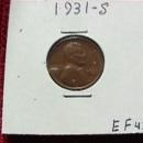 LINCOLN COPPER CENT 1931 S Extremely Fine + Condition