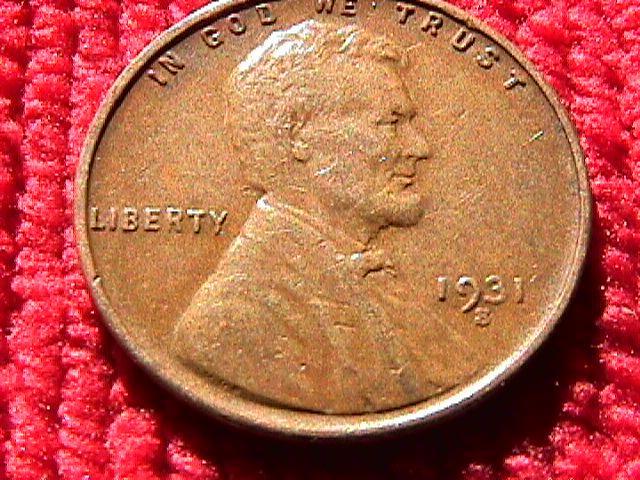 LINCOLN COPPER CENT 1931-S Fine + Condition