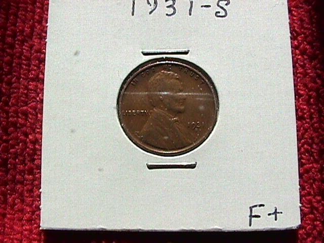 LINCOLN COPPER CENT 1931-S Fine + Condition
