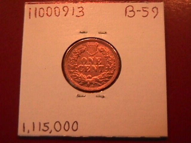 INDIAN HEAD Copper ONE CENT 1908-S Very Fine Condition