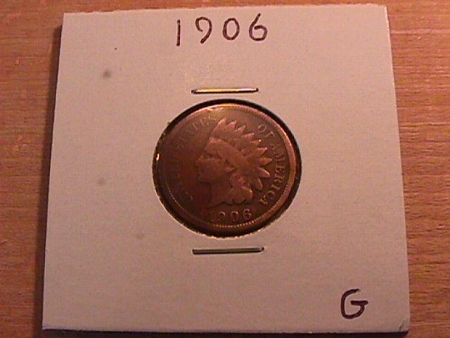INDIAN HEAD Copper ONE CENT 1906 GOOD CONDITION