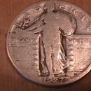 Standing Liberty Silver Quarter 1927-S Very Good Plus Condition