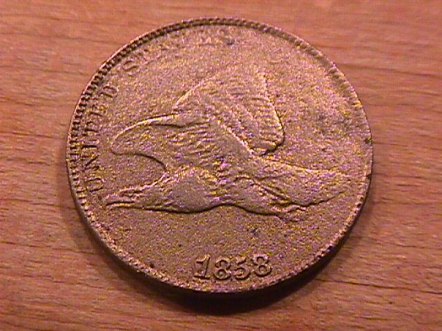 Flying Eagle One Cent 1858- Large Letters- Good Condition