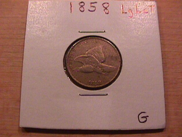 Flying Eagle One Cent 1858- Large Letters- Good Condition