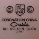Oneida/Coronation China (Golden Glow) #101 Round Charger