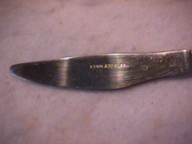Riviera Stainless (Plain Black Cordova) Dinner Knife