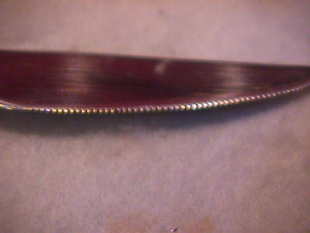 Riviera Stainless (Plain Black Cordova) Dinner Knife