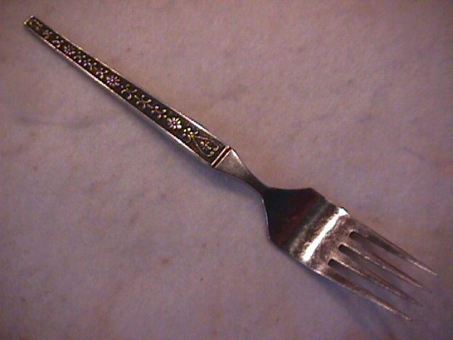 Riviera Stainless (Plain Black Cordova) Salad Fork