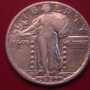 Standing Liberty Silver Quarter 1927-S Very Fine Condition