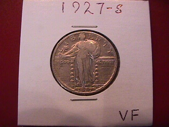 Standing Liberty Silver Quarter 1927-S Very Fine Condition