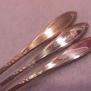 International/New England Silverplate (Rosemary) 1919=3-Iced Tea Spoons