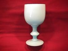 Vallerysthal French Blue Opaline Goblet