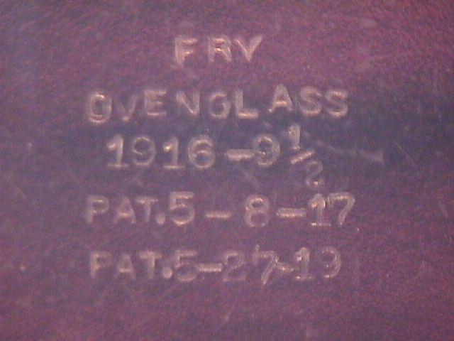 Rare= Fry Oven Glass Pie Plate