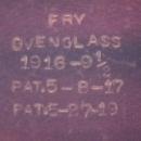 Rare= Fry Oven Glass Pie Plate