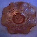 Fenton Carnival Glass (Cherry Chain Variant) Bowl-Marigold