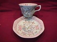 Adams Calyx Ware (Singapore Bird) Cup & Saucer