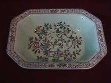 Adams Calyx Ware (Singapore Bird) Ovoid 8-Sided Vegetable