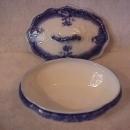 Johnson Brothers Flo-Blue (Clayton) Covered Soap Dish
