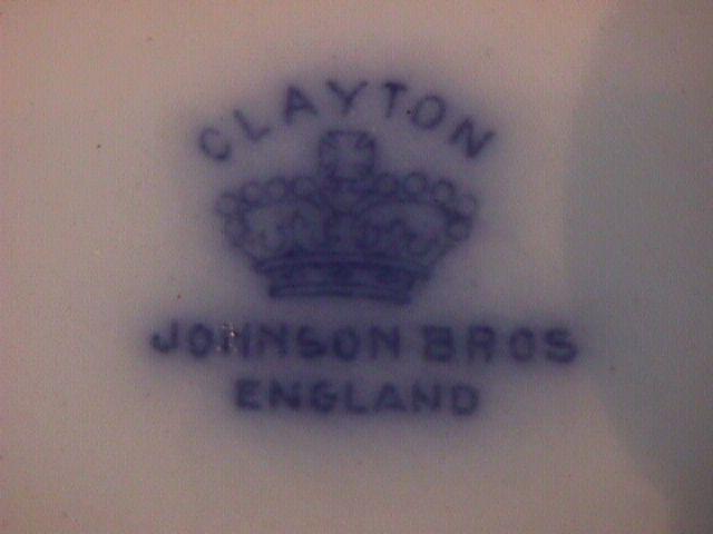 Johnson Brothers Flo-Blue (Clayton) Covered Soap Dish