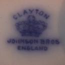 Johnson Brothers Flo-Blue (Clayton) Covered Soap Dish