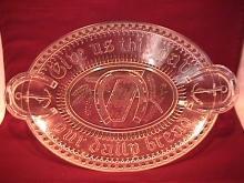 Adams & Co. 1881 Horse Shoe/Good Luck Bread Platter