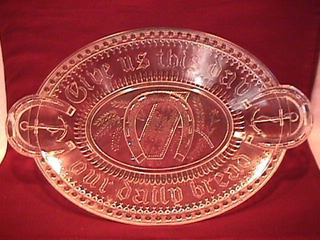 Adams & Co. 1881 Horse Shoe/Good Luck Bread Platter