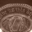 Adams & Co. 1881 Horse Shoe/Good Luck Bread Platter