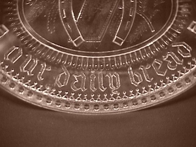 Adams & Co. 1881 Horse Shoe/Good Luck Bread Platter