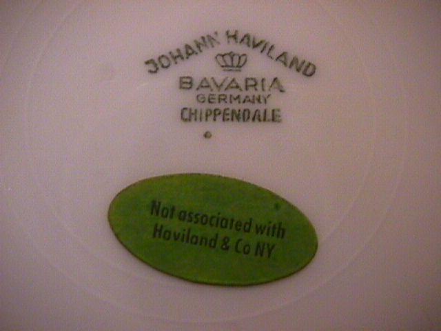 Johann Haviland (Chippendale Rose) Cake Plate