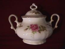 Johann Haviland (Chippendale Rose) Covered Sugar