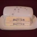 Creative Fine China (Platinum Starburst) #1014 1/4 Lb Covered Butter