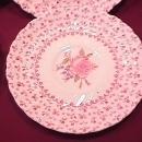 Johnson Brothers ( Rose Bouquet) 4-Saucers W/Indent