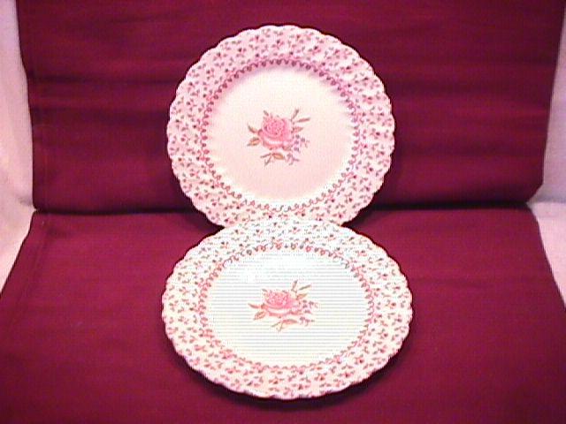 Johnson Brothers ( Rose Bouquet) 2-Cake Plates