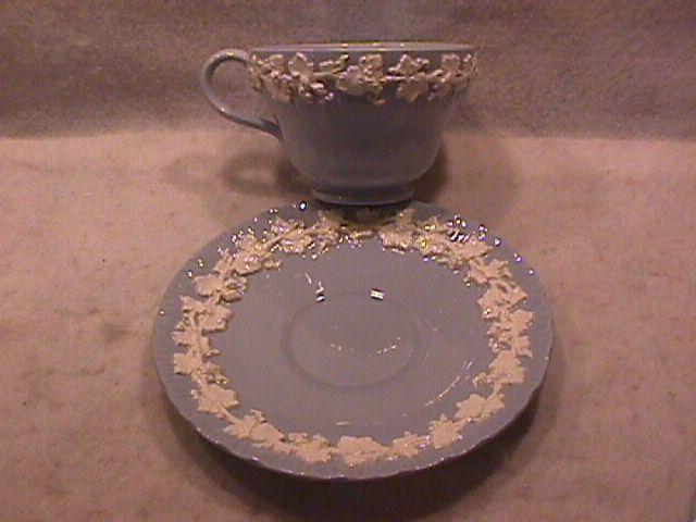Wedgwood China Embossed (Queensware) Cup & Saucer