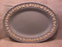 Wedgwood China Embossed (Queensware) Ham Platter