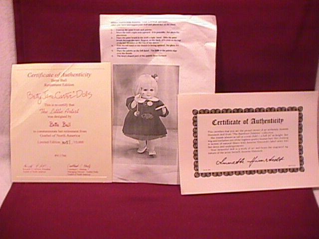 Betty Jane Carter Doll (The Little Artist)