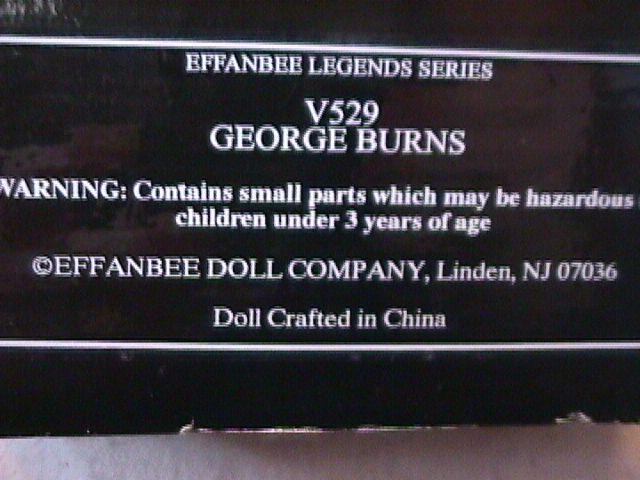 MIB Effanbee-George Burns Doll