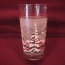 Set of 7=Christmas Glass Tumblers