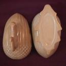 Caramel Slag Glass (Squirrel on Acorn) Covered Dish