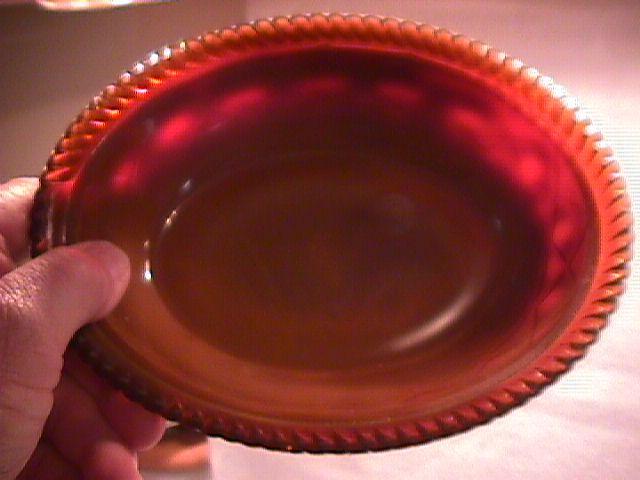 Chocolate Glass Westmoreland Rabbit on Nest Dish