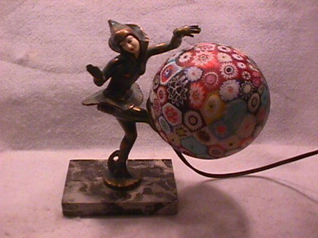 Art Deco (Millefiori)=Glass of a Thousand Flowers, TV Lamp