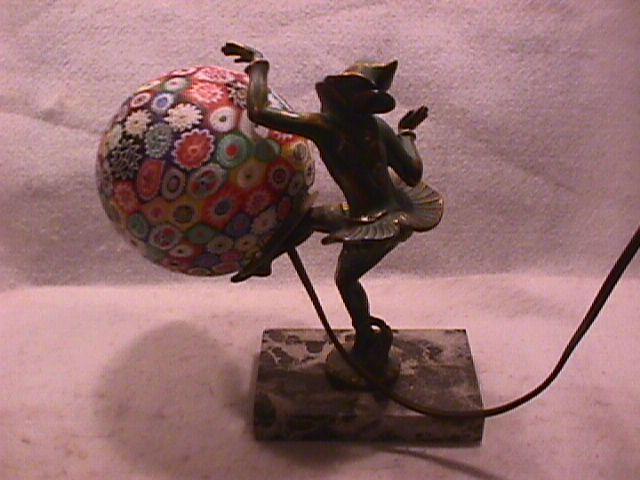 Art Deco (Millefiori)=Glass of a Thousand Flowers, TV Lamp