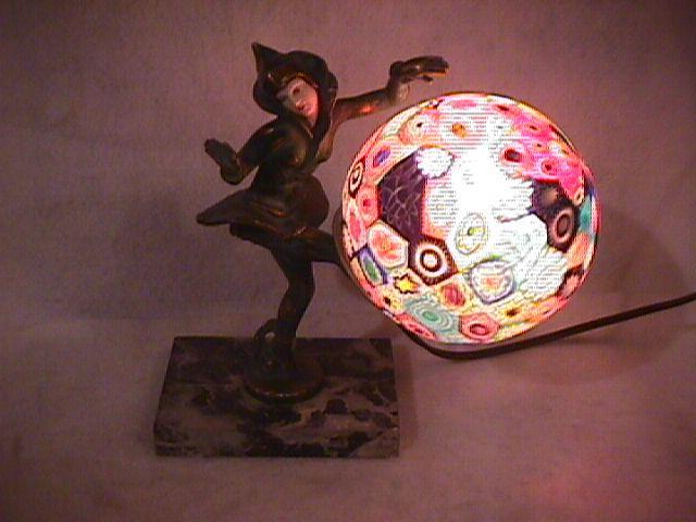 Art Deco (Millefiori)=Glass of a Thousand Flowers, TV Lamp